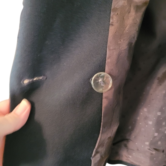 Talbots 100% pure wool navy double breasted blazee - 8. G55 - Picture 5 of 10